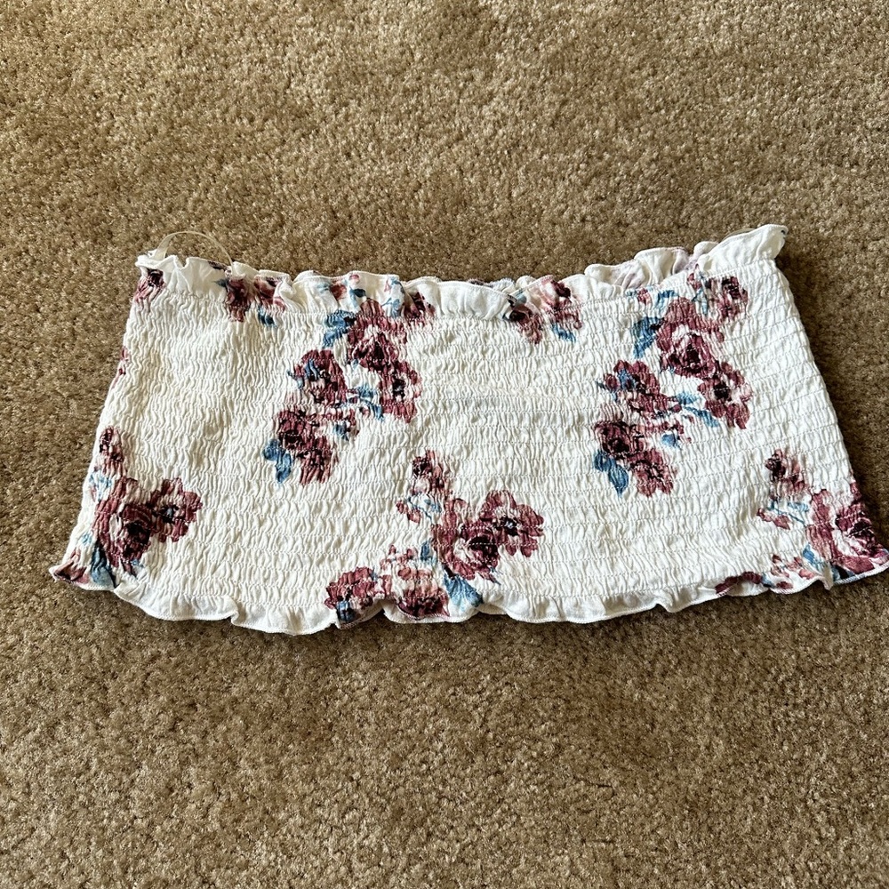 Charlotte Russe Floral Bandeau Top